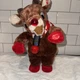 Dan Dee Animated Musical Rudolph Plush  Lights Up Moves Sings SEE VIDEO