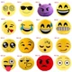 1Pc 30CM Cute Emoji Cushion Home Smiley Face Pillow Stuffed Toy Soft Plush