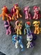10 My Little Pony Ponies FIGURES Lot MLP COLLECTION 4 Inch Vinyl Look Names NICE