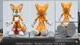 Jazwares Sonic Hedgehog 3.5" Tails Figure- Missing bang/loose joints
