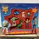 DISNEY PIXAR TOY STORY 2 ANDY'S FAVORITE TOYS-BUZZ & WOODY ARE POSEABLE. NEW