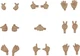 Good Smile Company Nendoroid Doll: Hand Parts Set 2 (Cinnamon Ver from JP