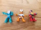 *LOT OF 3* 1994 Bandai Mega Man Mini Figures Capcom Vintage - Proto Cut Ice Man