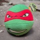 TEENAGE MUTANT NINJA TURTLES Nickelodeon Stuffed Toy Plush RAPHAEL BALL 5"🧨