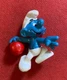 20051 vintage PEYO BOWLING PLAYER PUFF 1979 Schleich SMURF SCHLUMPF