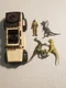 Jurassic World Dominion Jeep RC 1:18 Figure & 3 Dinosaurs No Remote In EUC View 