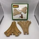 33347 BRIO Wooden Train Double Curved Switching Tracks - New In Box!