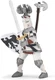 Papo -Hand-Painted - Figurine -Medieval-Fantasy -White Crested Knight -39785... 