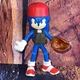 Jakks Sonic the Hedgehog SEGA Sonic 2 The Movie Playing Baseball Sonic Figure