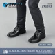 ZYTOYS ZY1033 1:6  Square Toe Hollow Leather Shoes Model Fit 12'' Male Figures