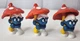1979 Smurfs Mushroom Umbrella Smurf 20118 Figure Peyo Schleich Toy Bully Vintage