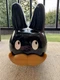 Kidrobot x Kozik Black Mustache Labbit 10&rdquo; Vinyl Figure - Needs Restoration