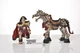 1994 Skeleton Warriors Legion Warhorse Horse + Figure Lot 1994 Playmates