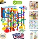 207Pcs Glowing Marble Run, Construction Building Blocks Toys with 5 Glow in T...