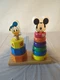 Disney Mickey Mouse & Donald Duck wooden stacker Disney (Donald Missing Used)