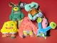 Fuggler x Spongebob SquarePants Patrick Gary Squidward  Plankton Key Ring 4.5&rdquo;