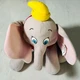 Disney Dumbo Grey Elephant Stuffed Plush Animal Yellow Hat 14" With Tags Soft