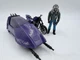 M.A.S.K. Kenner Piranha with Sly Rax Motorcycle Sidecar Venom Mask