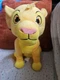 Simba Plush Stuffed Animal Lion King Disney 9.5 inches Embroided Eyes Just Play