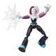Ghost Spider Figure Bend and Flex with Web and Stand Marvel Spider-Man Hasbro