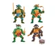 NEW Teenage Mutant Ninja Turtles Playmates Toys Classic 4-Inch Turtles 4-Pack