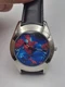 2004 Marvel Spiderman Quartz Watch For Men New Battery Leather Band Working