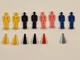 1994 Bandai Power Rangers Thunderzord Assault Team Minifigs Pilot W/ Crystals