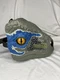 JURASSIC WORLD CHOMP 'N ROAR MASK Velociraptor Blue 2017 Tested & Works