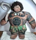 Disney Moana Maui Plush 15&rdquo; Doll w/ Fish Hook Tattoo Stuffed Animal Toy