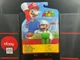 Super Mario World Of Nintendo Fire Luigi 4" Figure With Fire Ball Jakks Pacific