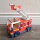 Bluey & Friends Firetruck Firefighter Fire Truck Engine Vehicle Toy w/ Ladder !