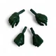 MARVEL LEGENDS FEMALE HANDS & FISTS (4) PARTS ONLY GREEN CUSTOM KITBASH FIGURE