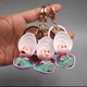 Disney Alice in Wonderland 3PCS Baby Oyster Shell Set  Figurine Keychain Toys