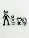 Bendy And The Ink Machine Vinyl Figures Lot(4) Phatmojo Loose