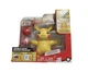 Pokemon Train and Play Deluxe Pikachu 4.5" Interactive Figure 50+ Reactions 