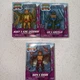 Playmates TMNT X Godzilla Leonardo Michelangelo Raphael Ghidorah Figure FULL SET