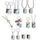 Attack on Titan Inspired Keychain Pin Necklace Set 12 Options
