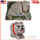 Mattel Minecraft Dennis The Wolf Plush Toy with Feeding Action & Sound, Food Mod
