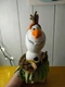 12" Olaf Snowman Plush Hula Skirt Guitar Frozen Disney Store Hawaii GUC