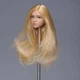 YMTOYS YMT029C 1/6 Female Girl Head Sculpt Blonde Hair For 12inch Action Figure