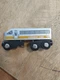 Maison Battat Express Line Wooden Magnetic Train Engine Toy Silver & Yellow 2014