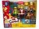 Playmates Simpsons Playset-Family Christmas Bart, Homer, Lisa, Marge, Maggie-NIB