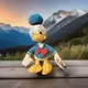 Disney Junior Mickey Donald Duck 14" Plush Toy Just Play Logo 2022 NWT