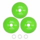 3 Pack 4-1/2 Inch Diamond Glass Cutting Disc for Angle Grinder 7/8" Arbor