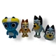 Bluey and Friends Lot Of 4 Figures BINGO BLUEY Moose Figure Set