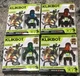 Zing Klikbot Full Set of 4 Poseable Action Figures  Blitz Barrage Sabre Tempest