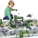 deAO Military Base Set, Army Men Playset with 31" X 21.5", Green 