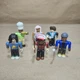 Lot of 6 Roblox 2.5" Action Figures w/Hair Hats Accessories Jazwares 