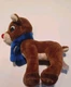Rudolph The Red Nosed Reindeer Stuffed Plush Dan Dee 7" Blue Plaid Scarf Toy