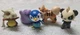 Lot Of 5 Pokemon PVC Mini Figures Wicked Cool Toys Ditto Growlithe Tomy  Cubone